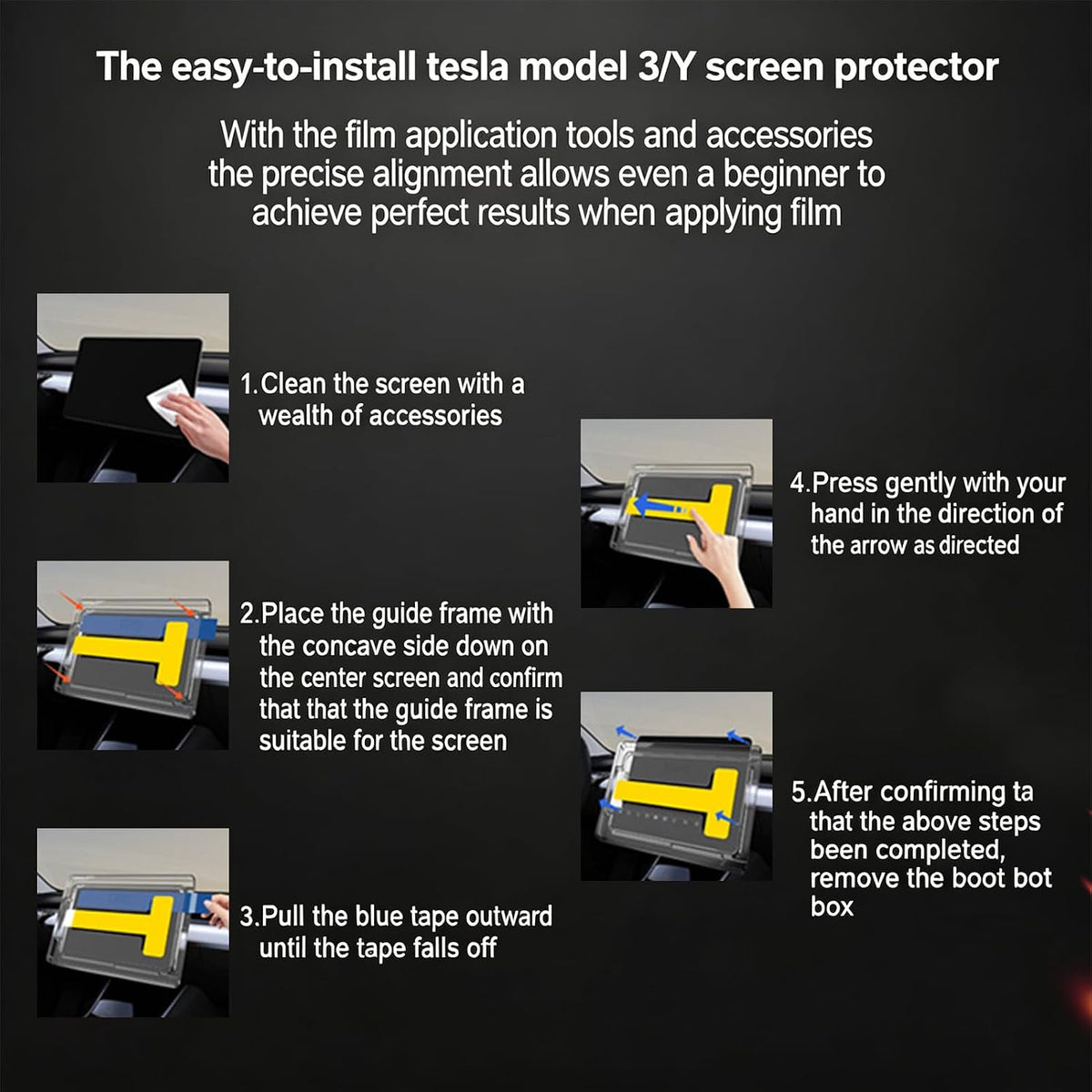 Glossy HD Tempered Glass Screen Protector for 2026 Tesla Model Y Juniper (Premium/Performance), 16In+8In Screen, Scratch Resistant, Alignment Installation Kit, Perfect for Daily Driving