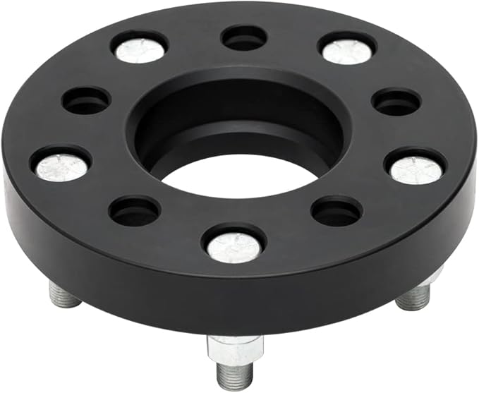 Black Forged 5x4.5 Hubcentric Wheel Spacers 15mm with 14x1.5 Studs 64.1mm Hub Bore Compatible with Tesla for 2017-2023 Model 3 | 2020-2023 Model Y - Pack of 2