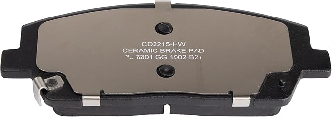 TRQ Front Ceramic Brake Pad Set Compatible with 2020-2024 Hyundai Palisade 2020-2024 Kia Telluride