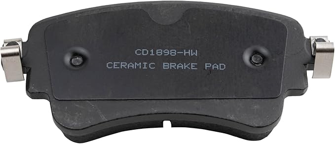 TRQ Rear Ceramic Brake Pad Set Compatible with Audi A4 Quattro Allroad A5 Q5 S4