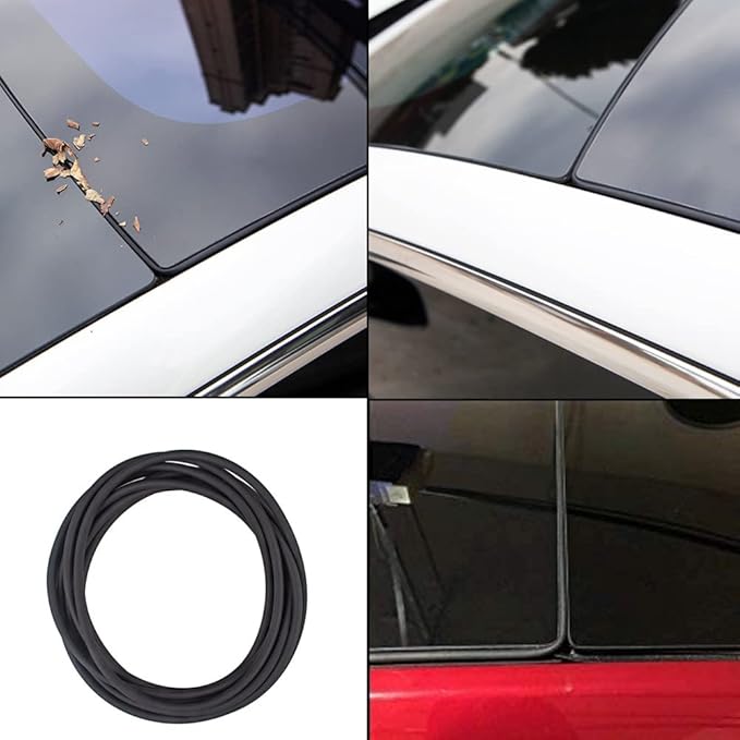 Windshield & Roof Wind Guard Noise Lowering Reduction Kit Quiet Seal Strip Compatible with Tesla Model Y
