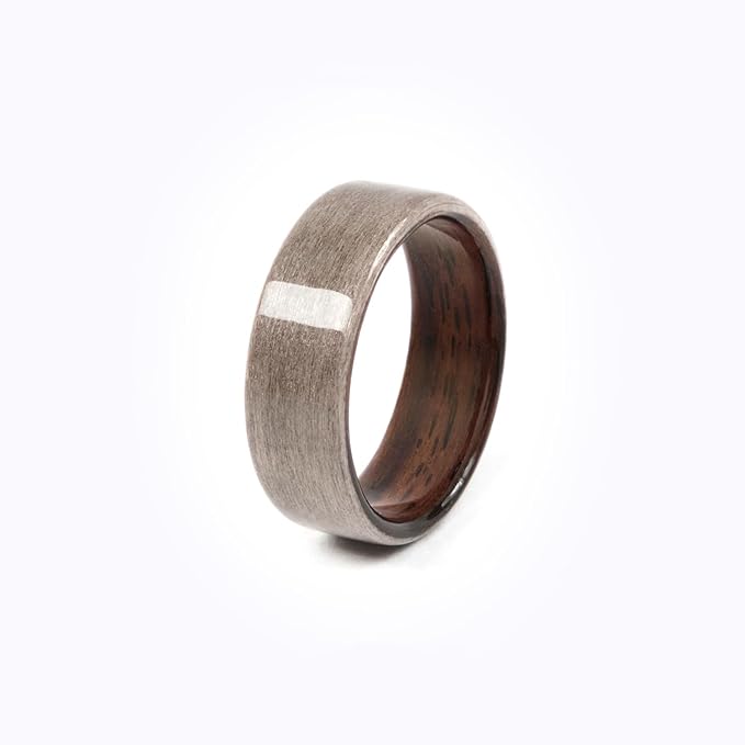 CNICK Tesla Key Ring Accessories: Handmade Wooden Ring for Model 3/Y/X/S to Replace Key Card Key fob. (12.5, Silverose)