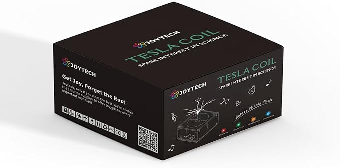 Joytech Bluetooth Music Tesla Coil Arc Plasma Loudspeaker Wireless Transmission Experiment Desktop Toy Model SSTC SS02