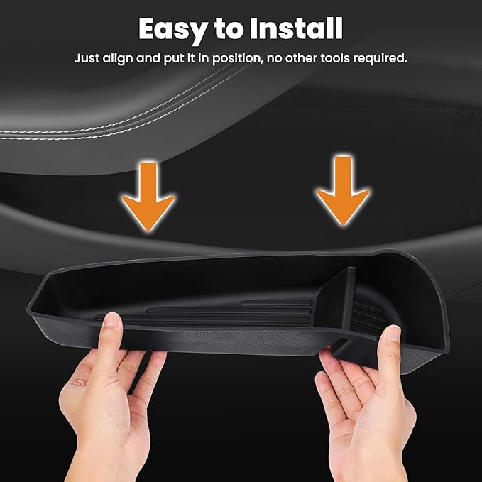 Car Door Side Storage Box for New Tesla Model Y Juniper 2025 2026 Accessories Front Rear Door Insert Tray Organizer Slot Storage Protector 4PCS
