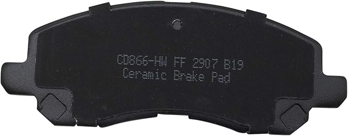 TRQ Front Posi Ceramic Brake Pad Kit Set for 200 / Avenger/Caliber/Compass/Eclipse/Galant/Lancer/Outlander/Outlander Sport/Patriot/Sebring/Stratus