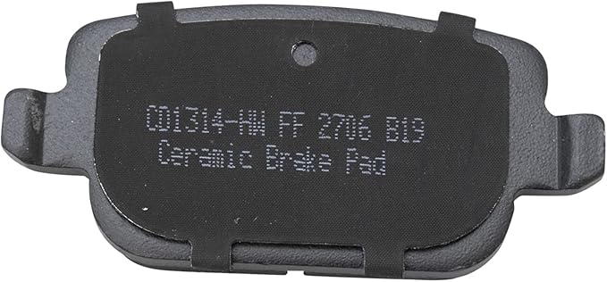 TRQ Rear Brake Pads Ceramic Hardware Compatible with 2008-2012 Land Rover LR2 2007-2008 Volvo S80