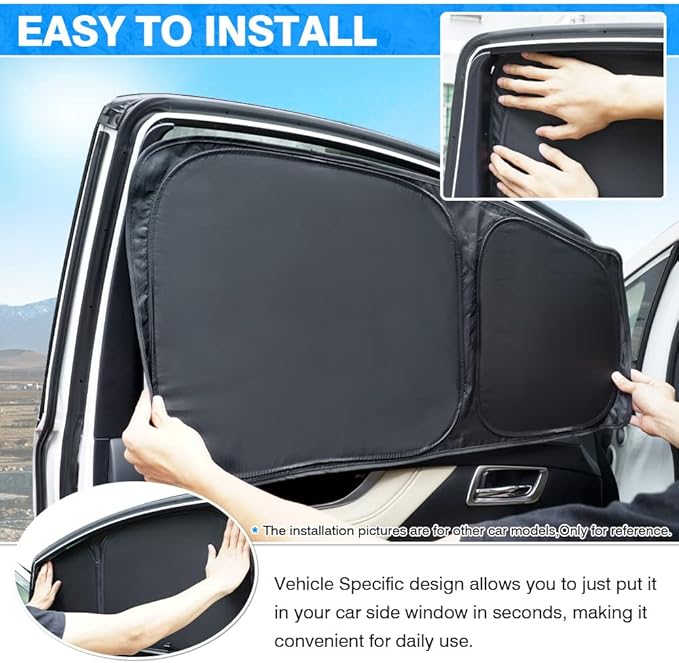 T TGBROS Windshield Sun Shade for Hyundai Tucson 2016-2021 Car Window Shades Thicken UV Block and Blackout Privacy Foldable Sunshades 8PCS Accessories Keep Cool Sun Visor Covers