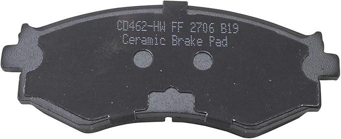 TRQ Front Brake Pads Ceramic Hardware Wear Sensor Compatible with 1991-1994 Infiniti G20 1989-1998 Nissan 240SX 1990 Axxess 1990-1992 Stanza 2000-2006 Sentra