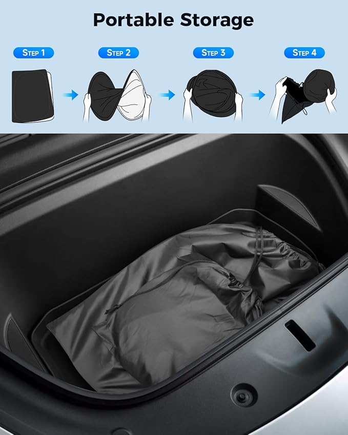 Windshield Sun Shades for Tesla Model 3 2020-2024,Front&Rear Side Window Sun Shade Sun Visor Thermal Insulated Shield Privacy Protection for Camping,Napping,and Relaxing 8PCS