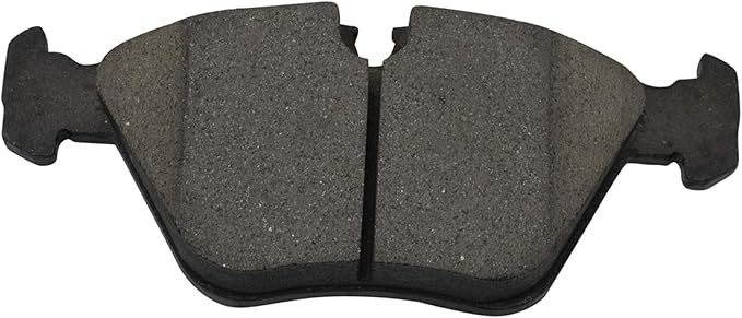 TRQ Front Brake Pads Ceramic Hardware Compatible with 2001-2006 BMW 330Ci 2001-2005 330i 330xi 2004-2010 X3 2006-2008 Z4