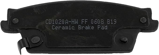 TRQ Rear Brake Pads Ceramic Hardware Wear Sensor Compatible with 2006-2007 Cadillac CTS 2004-2009 SRX 2005-2011 STS