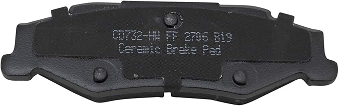 TRQ Rear Brake Pads Ceramic Compatible with 2004-2009 Cadillac XLR 1997-2013 Chevrolet Corvette
