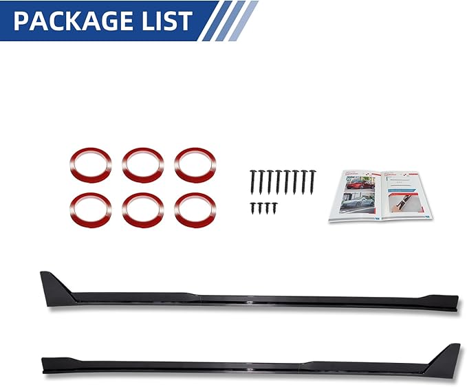 Car Side Skirt Upgrade Side Skirt Extension Splitter Lip for Tesla Model 3 Highland 2024 2025 Body Kit Glossy Black Dark-Knight Style Car Rocker Panels,Left Side & Right Side