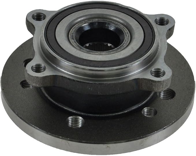 TRQ 2 Piece Front Wheel Bearing & Hub Assembly Set Compatible with 2002-2006 Mini Cooper