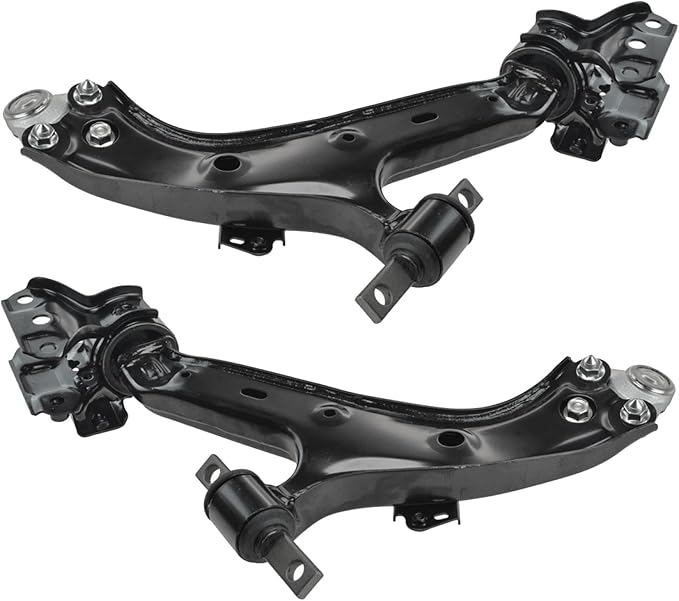 TRQ Front Lower Driver and Passenger Side Control Arm and Ball Joint Set 2 Piece Compatible with 2012-2014 Honda CR-V