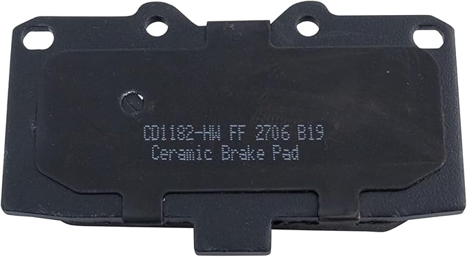 TRQ Front Brake Pads Ceramic Hardware Wear Sensor Compatible with 2006-2007 Subaru Impreza