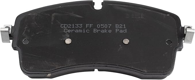 TRQ Front Brake Pads Ceramic Compatible with 2018-2019 Jaguar E-Pace 2018-2020 Land Rover Discovery 2017-2020 Discovery Sport Range Rover Range Rover Evoque Range Rover Sport