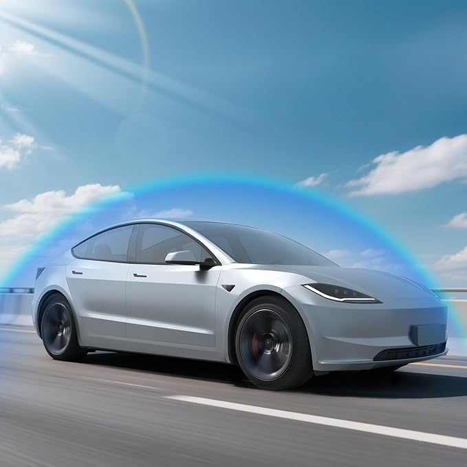 2025 Upgrade Sunshade Roof for Tesla Model 3 Highland 2022-2025 Accessories, Sag-Free&No Gap, Heat Insulation Glass Roof Shade Sunroof, No-light Leakage OEM-fit Roof Sunshade Accessories