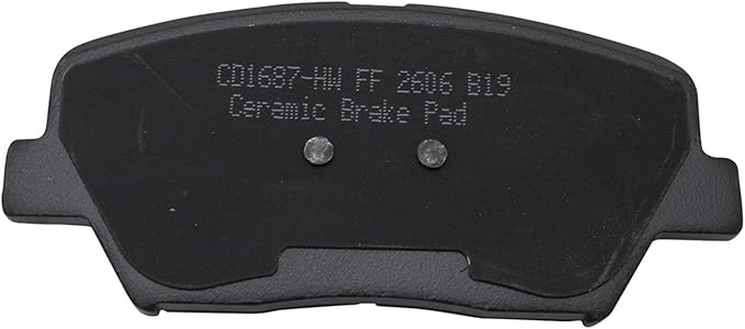 TRQ Front Brake Pads Ceramic Hardware Compatible with 2012-2017 Hyundai Azera 2010-2012 Santa Fe 2013-2016 Santa Fe Sport 2011-2015 Kia Sorento