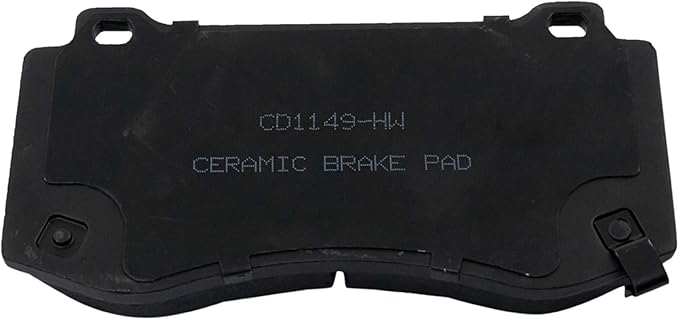 TRQ Front Brake Pads Ceramic Hardware Wear Sensor Compatible with 2005-2023 Chrysler 300 2006-2023 Dodge Charger 2008-2023 Challenger 2006-2008 Magnum 2006-2010 Jeep Grand Cherokee