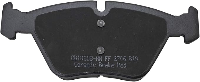 TRQ Front Brake Pads Ceramic Compatible with 2008-2013 BMW 128i 2006 325i 325xi 2007 328i 328xi 330i 330xi 335xi 2004-2007 525i 2009-2016 Z4