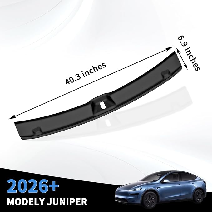 Rear Bumper Guard Compatible With Tesla Model Y juniper 2025-2026 (Performance & Premiun) accessory, Cargo Sill Guard Protector Custom TPE car Guard Accessories 1pcs-black