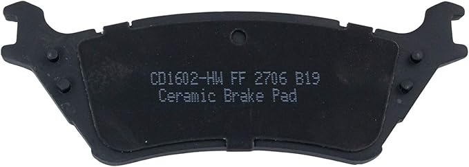 TRQ Rear Brake Pads Ceramic Hardware Compatible with 2012-2020 Ford F-150