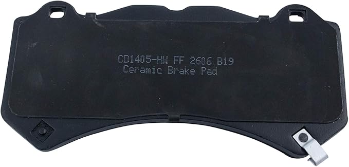 TRQ Front Posi Ceramic Brake Pad Kit Set Compatible with 2016-2018 ATS / 2012-2018 Camaro / 2015-2018 Challenger / 2015-2018 Charger / 2015-2018 Corvette / 2009-2015 CTS / 2012-2018 Grand Cherokee