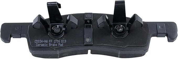 TRQ Front Brake Pads Ceramic Hardware Wear Sensor Compatible with 2003-2006 Ford Expedition 2003-2006 Lincoln Navigator