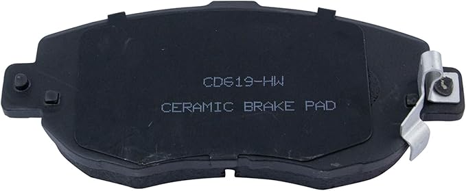 TRQ Front Brake Pads Ceramic Hardware Wear Sensor Compatible with 1993-2005 Lexus GS300 1998-2000 GS400 2001-2005 GS430 2001-2005 IS300 2002-2010 SC430 1993-1998 Toyota Supra