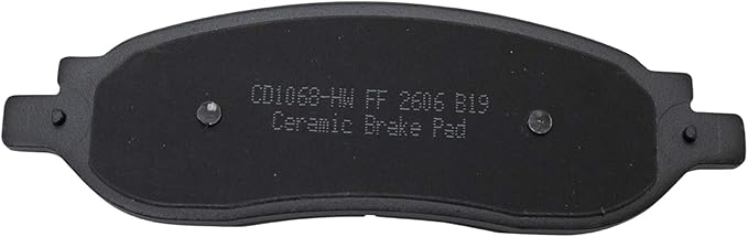 TRQ Rear Brake Pads Ceramic Hardware Compatible with 2005-2007 Ford F-250 Super Duty 2005-2007 F-350 Super Duty