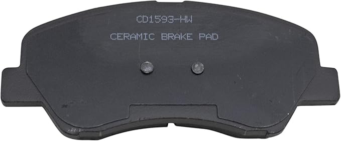 TRQ Front Brake Pads Ceramic Hardware Wear Sensor Compatible with 2012-2017 Hyundai Accent 2012-2017 Kia Rio