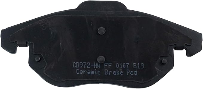 TRQ Front Brake Pads Ceramic Hardware Compatible with 2003-2011 Saab 9-3