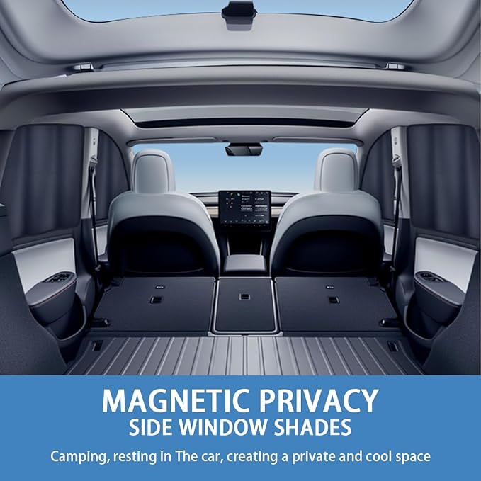 Tesla Model 3 Sunshade, Magnetic Side Window Sun Shade, Car Window Privacy Shade for Baby, Removable Curtains, Model 3 Accessories 2025