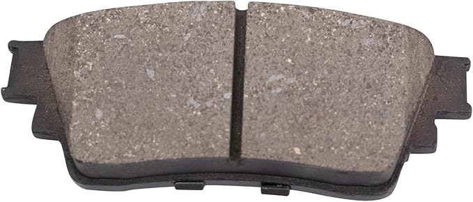 TRQ Rear Ceramic Brake Pad Set Compatible with 17 Mitsubishi Outlander with EPB 18-19 Outlander AWD 20 Outlander 18-22 Outlander PHEV 18-20 22-24 Eclipse Cross with EPB