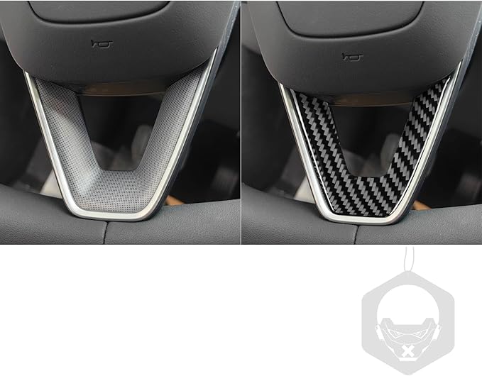 Carbon Fiber Stickers Car Wheel Interior Decoration Compatible with Tesla Model 3 Accessories 2024 2025 Decorative Stickers