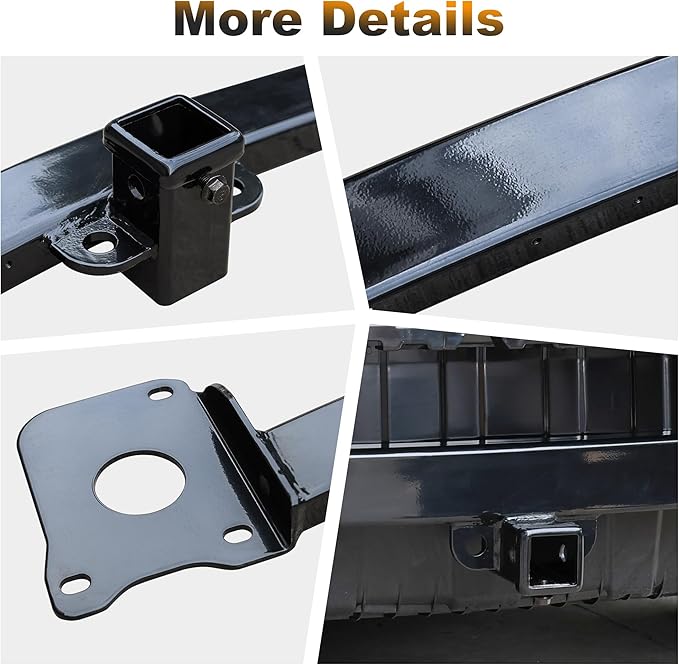 Tesla Model Y Rear Trailer Hitch, Tow Hitch 2" Receiver, Tow Hook Adapter Fit 2025 Model Y Juniper (Not for 2026, Excluded Hook)