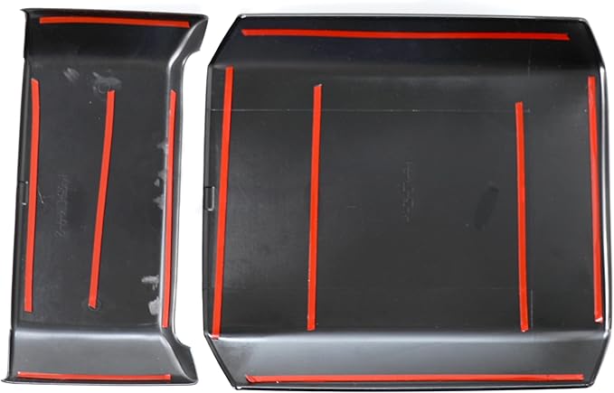 Barong for Tesla Cybertruck Accessoriess Interior Stickers Car Armrest Center Console Middle Console Cover Armrest Seat Box Cover Trim Frame Decal Carbon Fiber Pattern