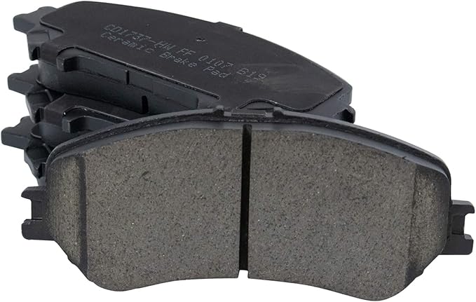 TRQ Front Brake Pads Ceramic Hardware Wear Sensor Compatible with 2014-2020 Nissan Rogue 2017-2022 Rogue Sport