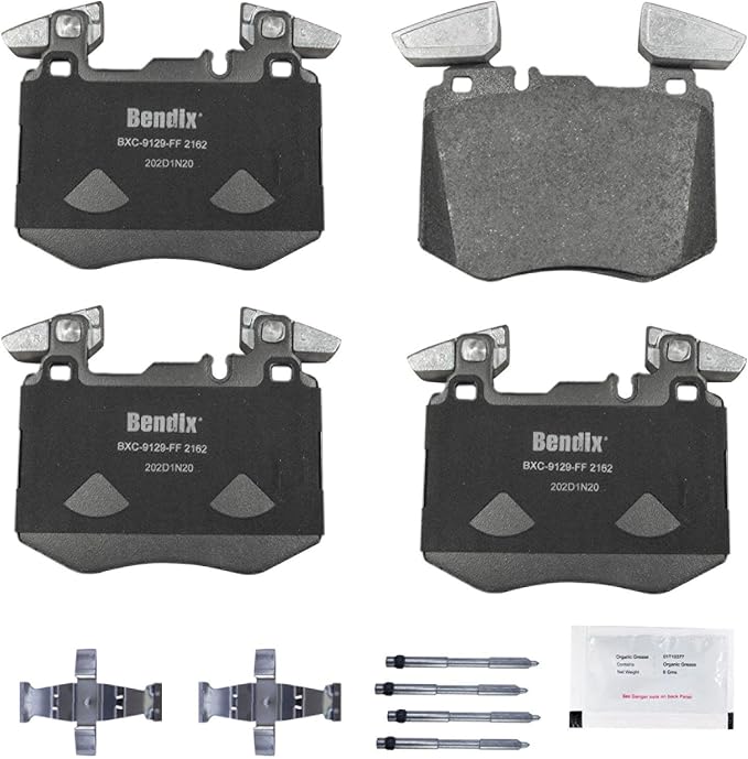 Bendix Priority1 CFC2162 Ceramic Front Brake Pads for Mercedes-Benz GLC250 2018-2017, GLC300 2021-2019
