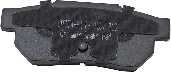 TRQ Rear Brake Pads Ceramic Hardware Compatible with 1990-2001 Acura Integra 1988-2000 Honda Civic 1993-1997 Civic del Sol 1990-1991 CRX 1985-1991 Prelude