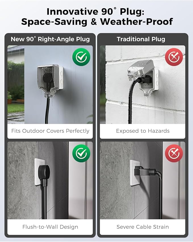 SEGUMA NACS Charger for Tesla with APP, 6-16A ETL Certified Level 1/2 Portable EV Charger, 120V/240V Dual Voltage with NEMA 5-15 Plug & 6-20 Adapter, 25FT Cable, IP66 Waterproof, Home Outdoor Station