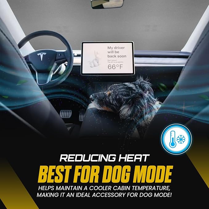 Tesla Model Y Sunshade Roof, T-Shape Tesla Model Sunshade with Suction Tubes for Easy Installation, Tesla Model Y Window Shade, Protects Tesla Model Interior, Enhances Driving Comfort