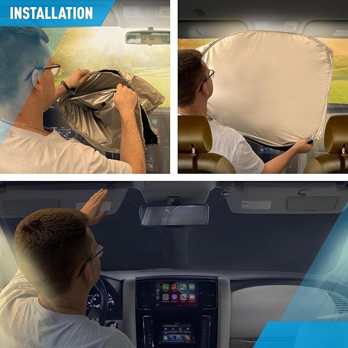 CLIM ART Windshield Sun Shade for Subaru Outback 2020-2025, Custom-Fit Foldable Car Sunshade, Vehicle Sun Protector, Front Auto Windshield Cover, Car Accessories - WS6018