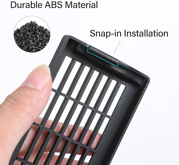 for Tesla Model Y Under Seat Air Vent Cover, Backseat Air Conditioning Outlet Vent Deflector Grille Protector Snap-in Installation Intake Grid Model Y Accessories 2020-2025 (2pcs)