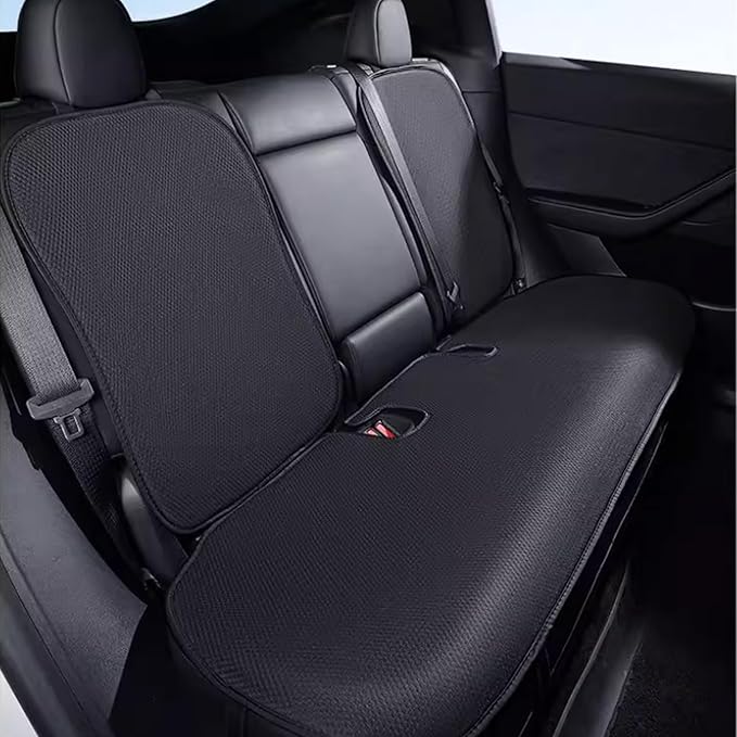Rear Seat Cushion for Tesla Model Y Juniper 2020-2026 Car Back Seat Cover Soft and Non-Slip Car Seat Bottom Protector for Model Y Launch Series Accessories, Black