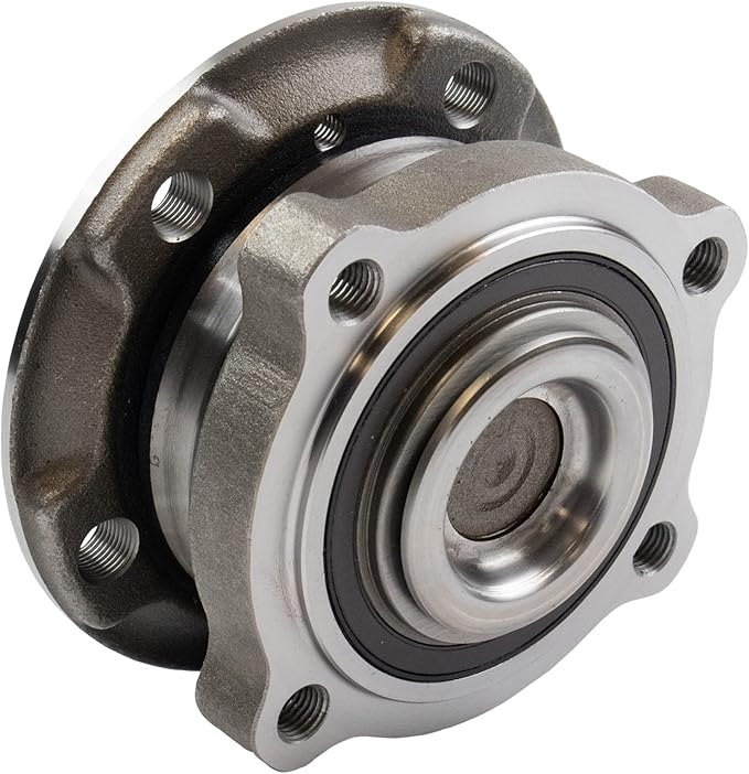 TRQ 2 Piece Front Passenger Side Wheel Bearing & Hub Assembly Set with ABS Sensor Compatible with 2014-2016 BMW X5 2015-2016 X6