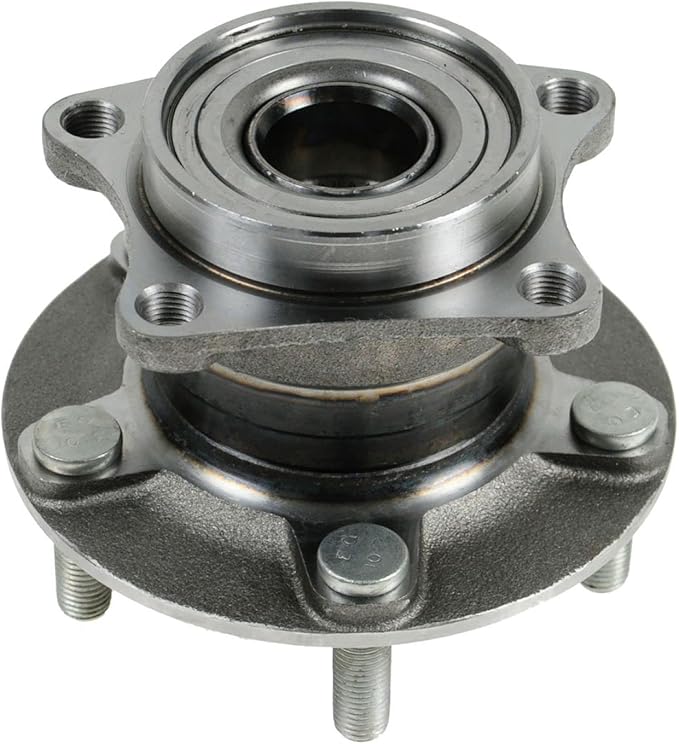 TRQ Rear Left and Right Wheel Bearing and Hub Assembly Set 2 Piece Compatible with 2007-2012 Mazda CX-7 All Wheel Drive