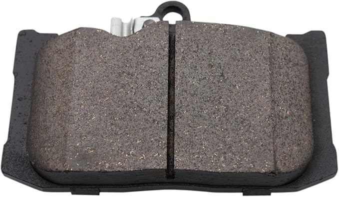TRQ Front Ceramic Brake Pad Set Includes Contact Point Grease and Hardware Compatible with 22-24 Lexus IS500 18-19 GS300 F Sport 15-18 GS450h F Sport 17 RC200t F Sport