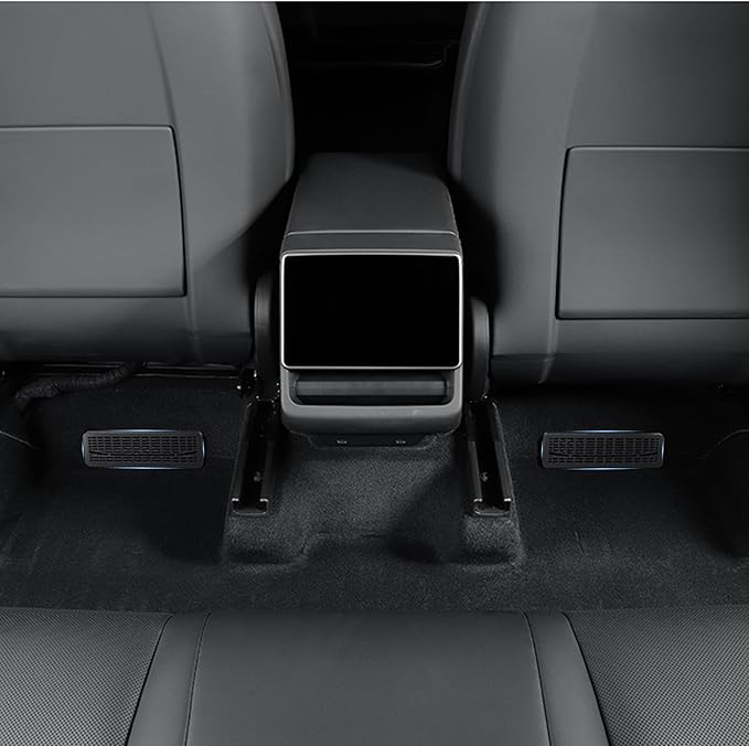 Rear Under Seat Floor Air Vent Cover Accessories for Tesla Model Y Juniper 2025 2026 Accessories - Air Condition Outlet Grille Protector Flow Vent Grille Protection (Upgraded version 2PCS)
